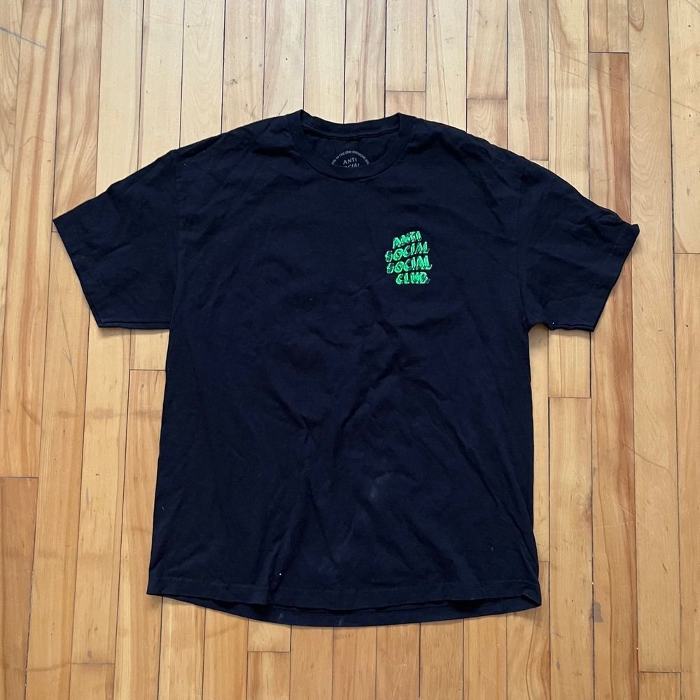 Anti Social Social Club Black Graphic T Shirt XL Made in USA Cotton